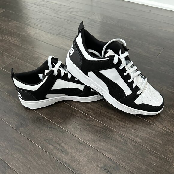 Puma Other - Puma Rebound V6 Low Black & White US Men's 10.5 Sneakers NWOT